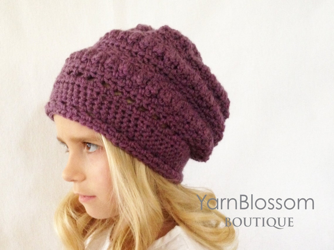 Crochet Hat PATTERN The Slouchy Beanie Instant Download | Etsy