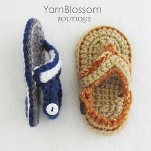 Baby CROCHET PATTERN Baby Flip Flops Instant Download, PDF pattern, baby sandals, baby shoes, crochet sandals image 2