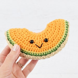 Amigurumi CROCHET PATTERNS - Fruit patterns: Cantaloupe Slice Kawaii food