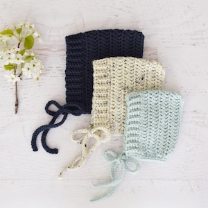 CROCHET PATTERN - Pixie Bonnet - PDF, Instant Download, baby bonnet, crochet bonnet, baby gift, toddler hat, newborn bonnet, photo prop