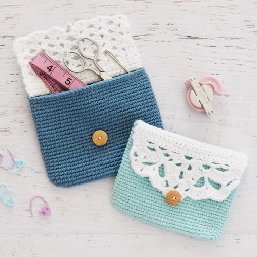 CROCHET PATTERN Button Pouch Crochet Purse Button Bag Etsy