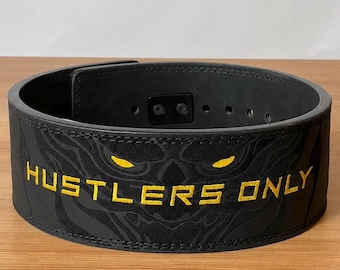 10mm Oni Leather Lever Belt for Weightlifting, Powerlifting and Strength Training
