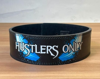 Ceinture d'haltérophilie personnalisée inspirée des animés (levier de 10 mm) | Ceinture de force athlétique haut de gamme pour squats, soulevés de terre et entraînement en salle | Ceinture de musculation personnalisée