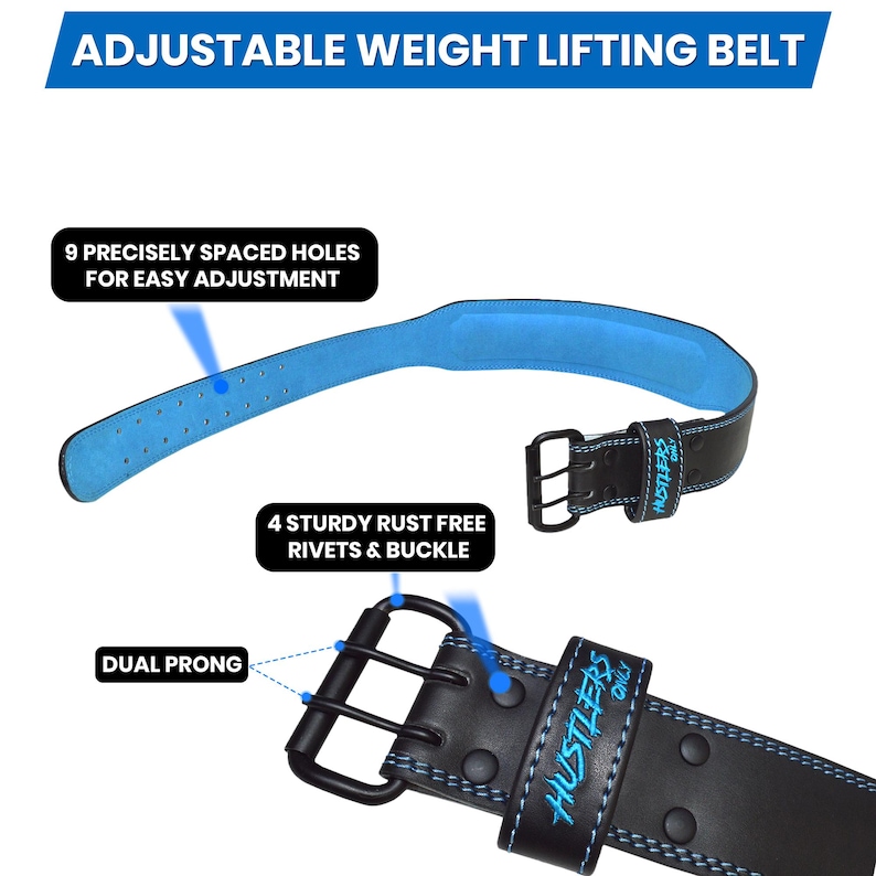 Ceinture de musculation en cuir de 7 mm d'épaisseur avec support dorsal ...
