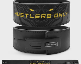 10MM Oni Lever Weightlifting Belt | Leather Powerlifting Belt | Gym Lifting Belt | Heavy Duty Lever Belt | Unisex Strength Belt