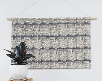 Flood Faux Headboard Wall Hanging Black Pearl