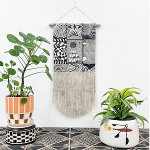 Patchwork Block Print Wall Hanging