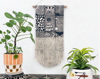 Patchwork Block Print Wall Hanging