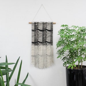 Thick Thin Wave Block Print Wall Hanging