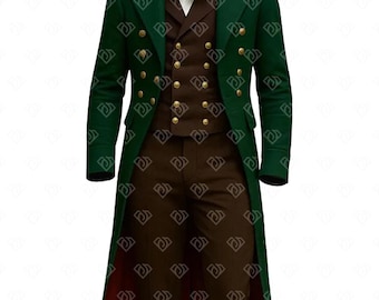 Frac Regency hecho a medida / Traje victoriano vintage
