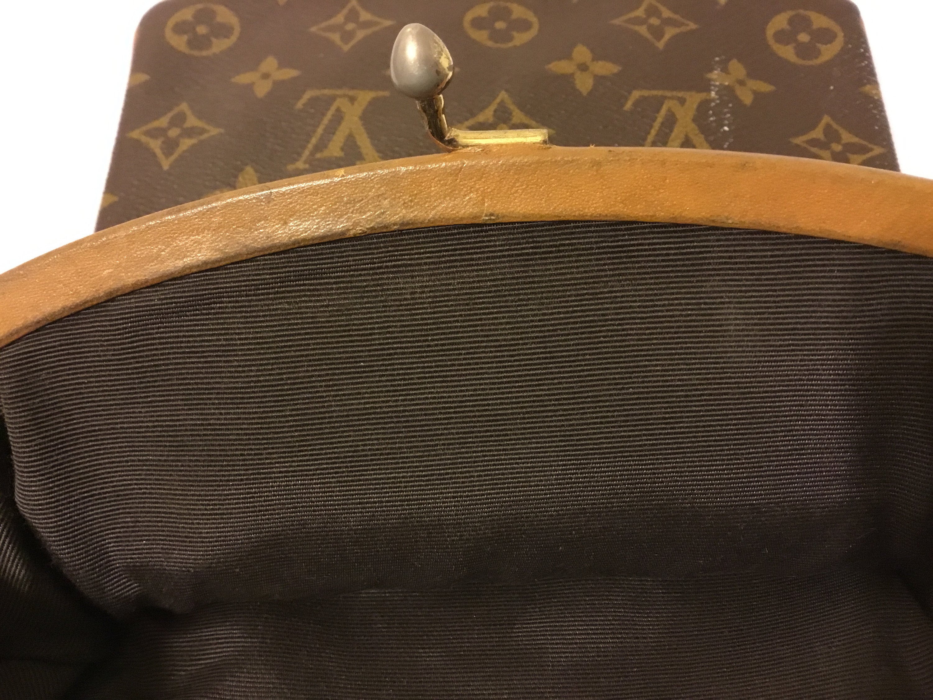 LOUIS VUITTON Oskar Waltz Monogram Canvas Shoulder Bag Brown