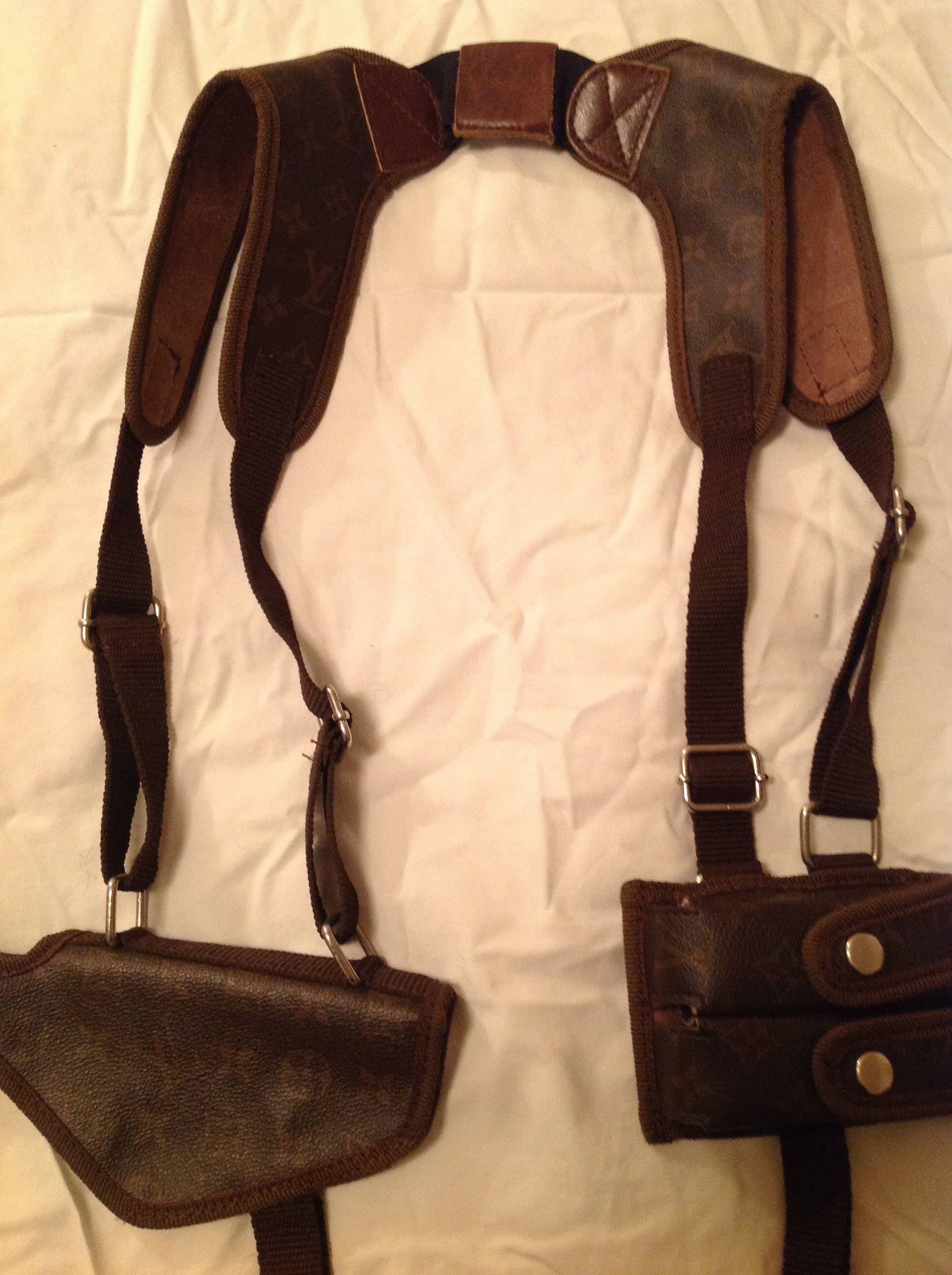 9mm Gun Holster 'louis Vuitton' Style With Pouches 