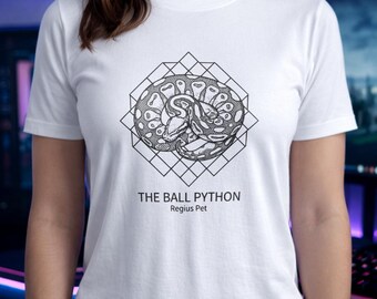 Reptile Lover Apparel - Royal Python Scientific Art - Geometric Snake Keeper Gift - Python Regius Anatomy Shirt - Herpetology Hobbyist Top