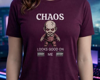 Creepy Doll Aesthetic Shirt - Gothic Horror Baby Top - Spooky Alternative Gift - Dark Humor Unisex Apparel - Weirdcore Graphic Clothing