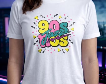 90s Jazz Shirt | Retro Nineties Tee | Colorful Nostalgia Hoodie | Funky Music Sweatshirt | 90s Kid Gift | Vintage Pop Art Top