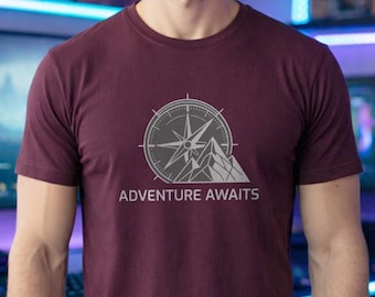 Mountain Hiking Apparel - Outdoor Explorer Gift - Nature Lover Unisex Top - Camping & Wilderness Gear - Minimalist Travel Outfit