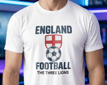 England Fan Cotton Shirt, Soccer St George Cross Tee, World Cup 2026 Football Gift
