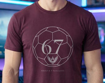 Global Federation Soccer Tee | Skull Football Shirt | World Cup Hoodie | 6-7 Sweatshirt | Edgy Sport Apparel | Football Fan Gift