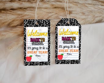 Welcome Back to School Gift Tags | Classroom Printables (Digital Download)