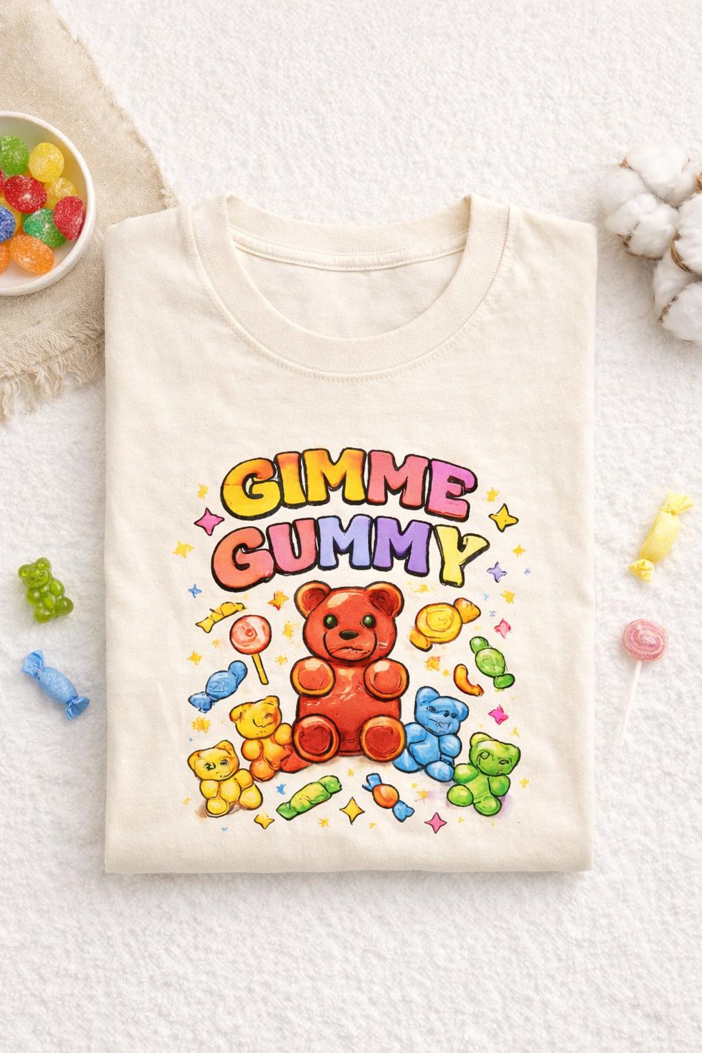 Gimme Gummy T-shirt, Y2K Candy Gummy Bear Shirt, Comfort Colors Tee ...