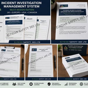 Incident Investigation Management System | Multi-Region Edition | UK • Europe • USA • Canada