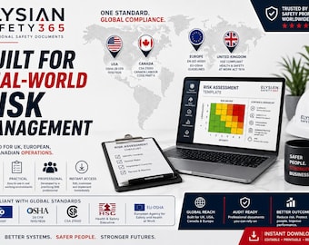 General Risk Assessment Template | Editable Word and PDF | Workplace Health and Safety Form