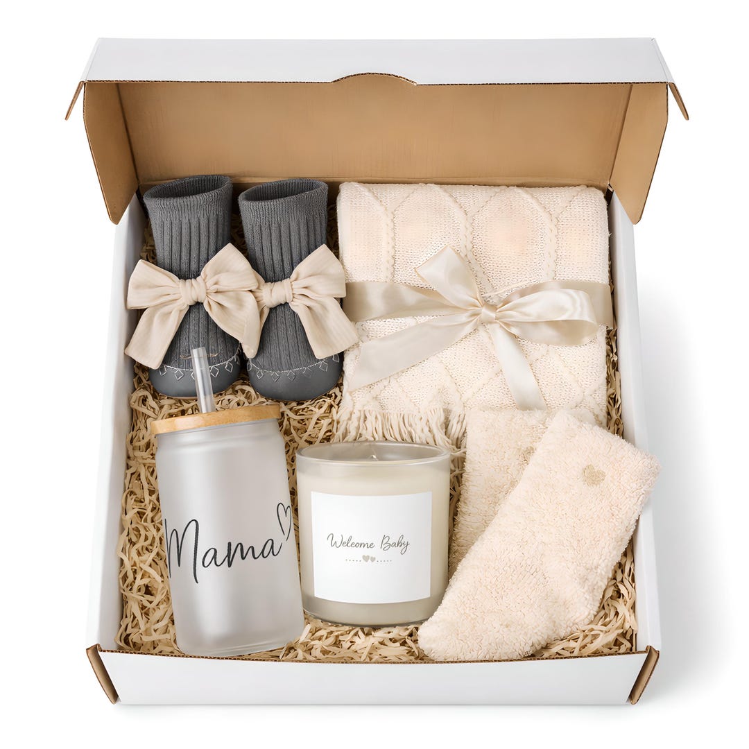New Mom Gift Set | Maternity Leave Gift | Baby Boy Gift Basket | New ...