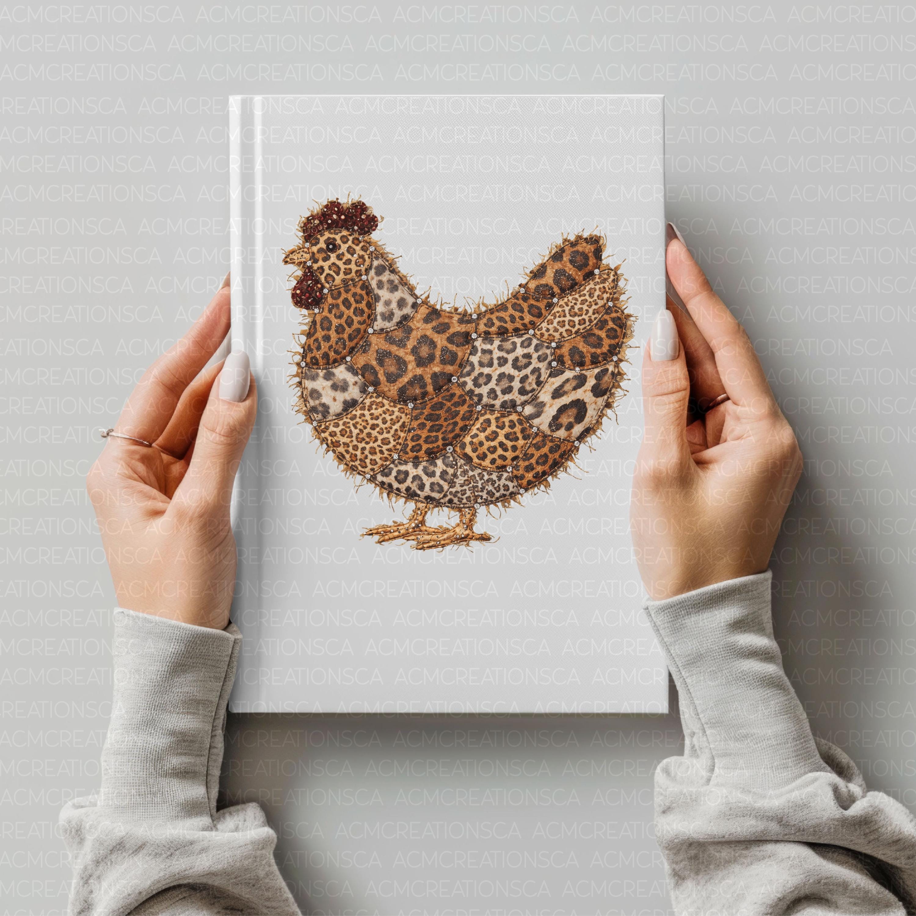 Leopard Pattern Chicken Leopard Print Chicken PNG | Chicken PNG | Patchwork Chickens | Chicken ...