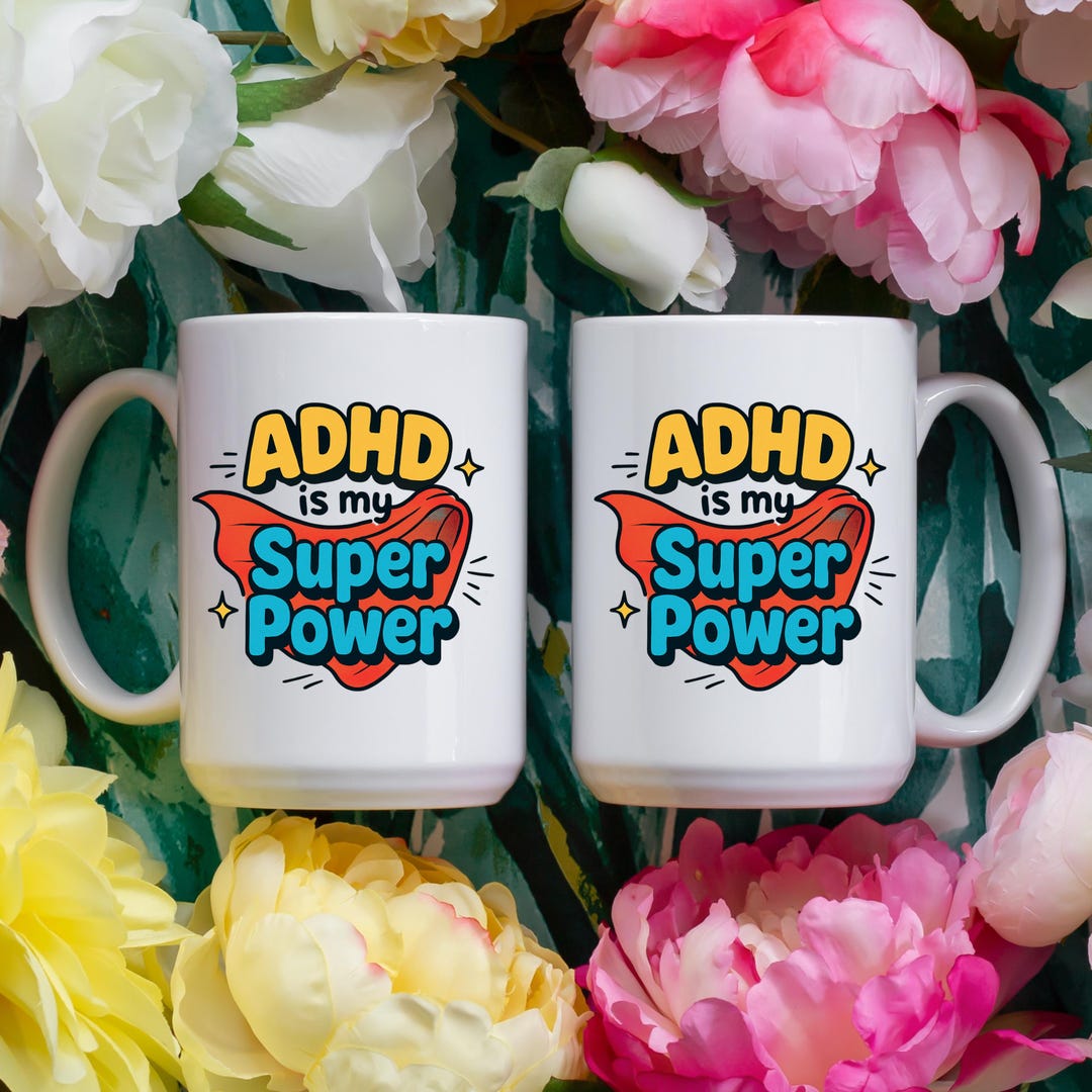ADHD Mug | Neuro Diverse | ADHD Gift | ADHD Support | Neurodiversity ...