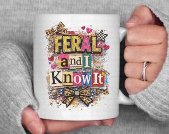Stay Feral PNG | Ransom Alphabet PNG | Distressed Letters png | Snarky Humor Design | Sarcastic Quote PNG | Trendy Womens Png | Funny Quotes