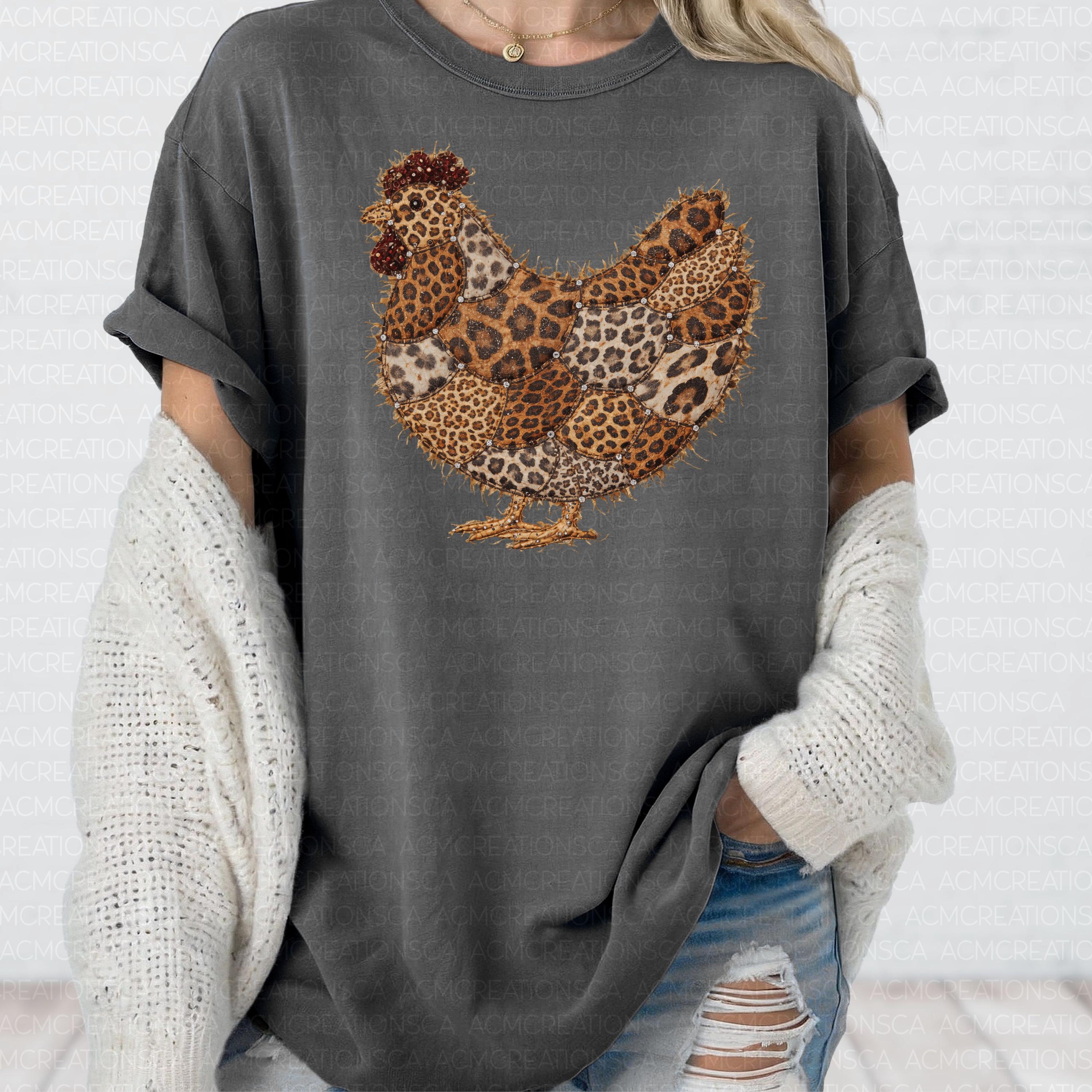 Leopard Pattern Chicken Leopard Print Chicken PNG | Chicken PNG | Patchwork Chickens | Chicken ...