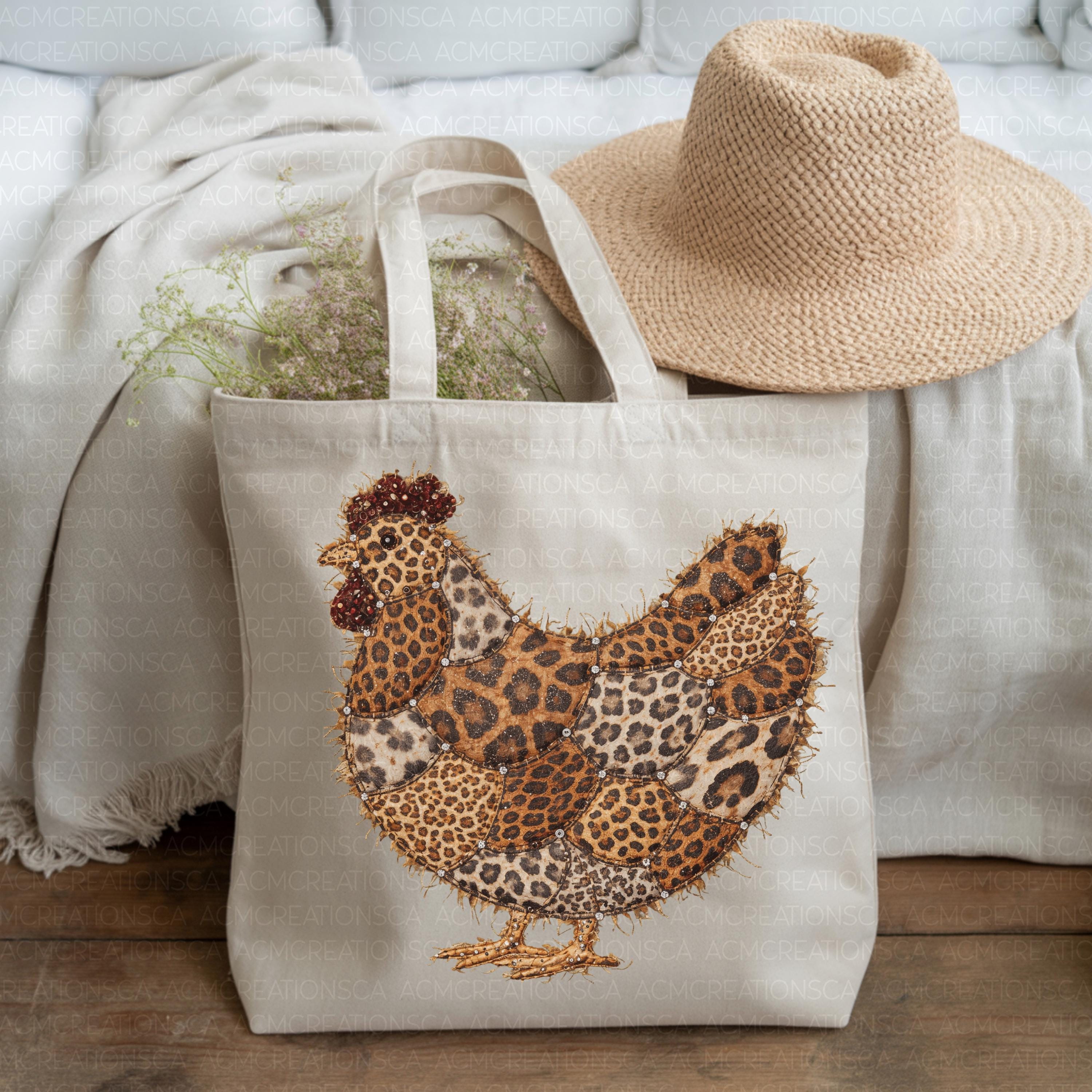 Leopard Pattern Chicken Leopard Print Chicken PNG | Chicken PNG | Patchwork Chickens | Chicken ...