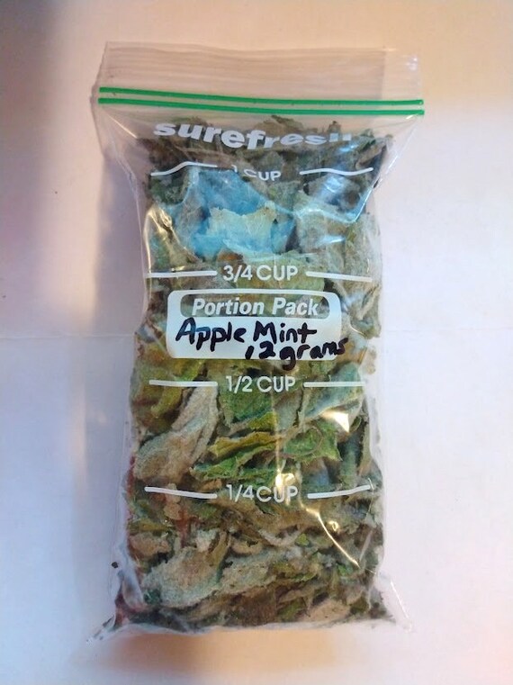 12 Grams Organic Dried Apple Mint Leaves Soap Salve Tea Etsy