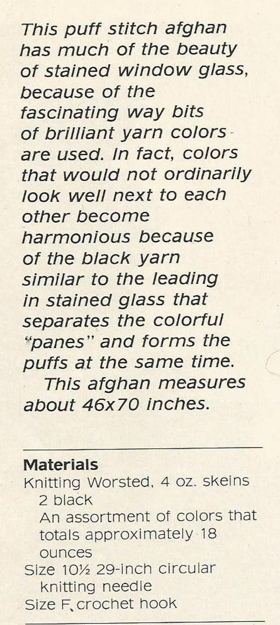 Old Fashioned Windowpane Afghan Vintage Knit Knitting Pattern | Etsy