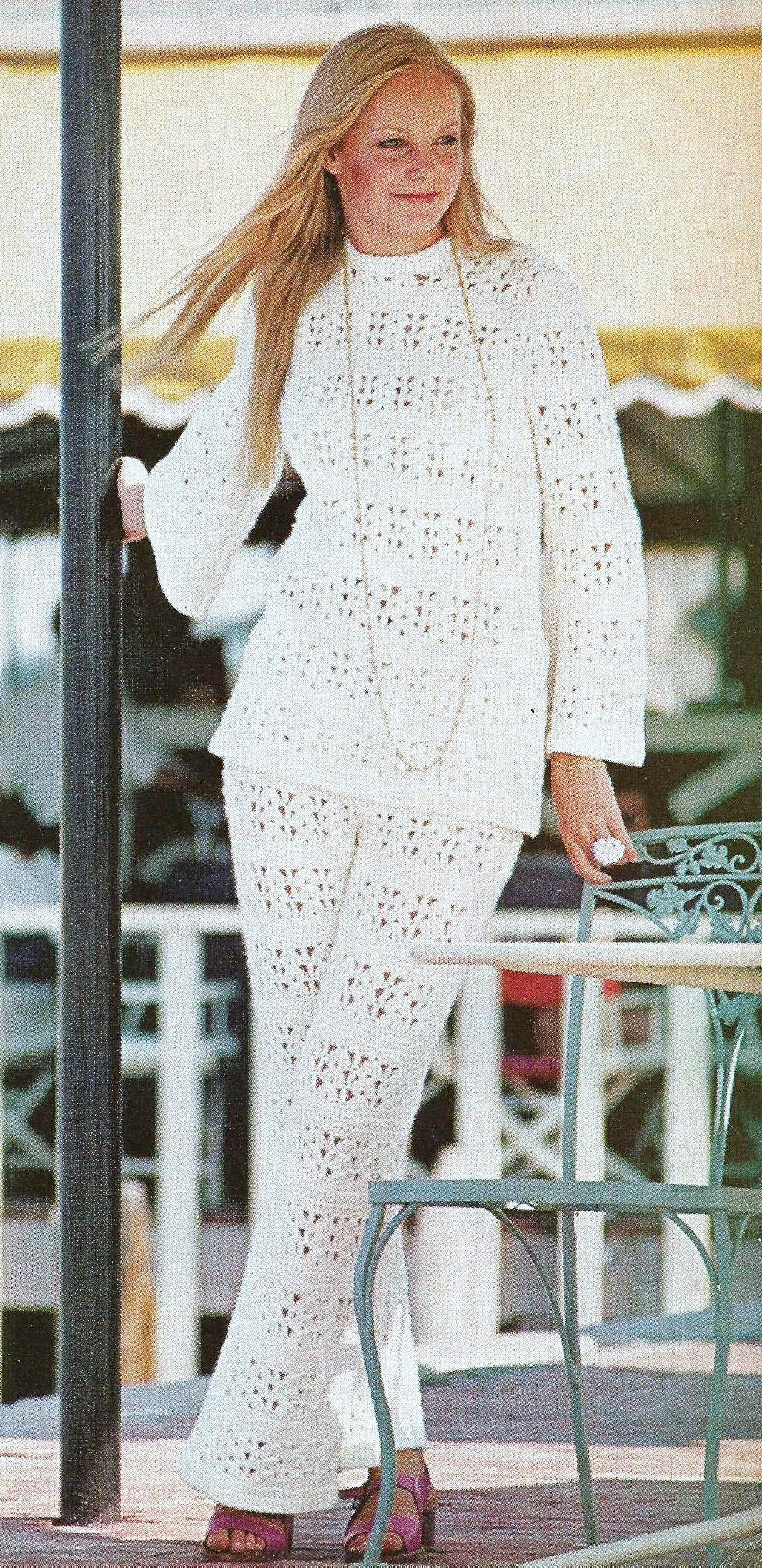 Vintage Pants and Shirt Top Set Pattern