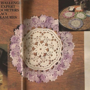 Ombre Border Doily Vintage 1989 Crochet Pattern PDF INSTANT DOWNLOAD