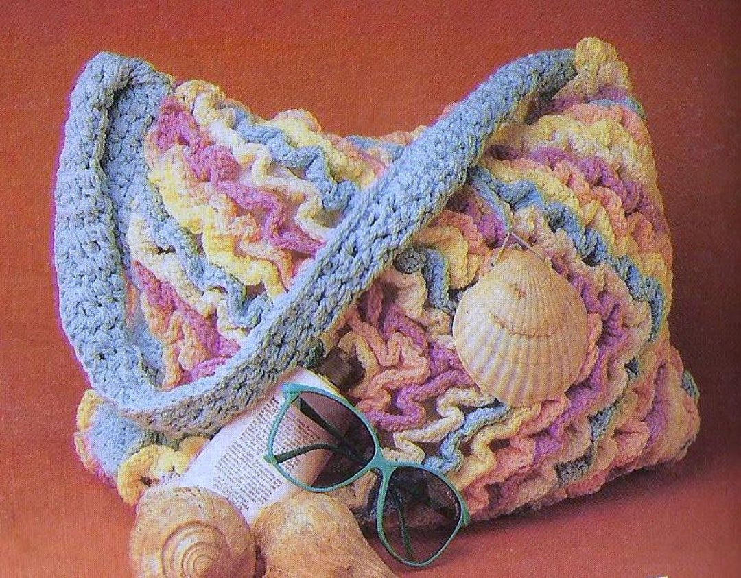 Seashell Beach Bag Vintage 1987 Crochet Pattern PDF INSTANT DOWNLOAD - Etsy