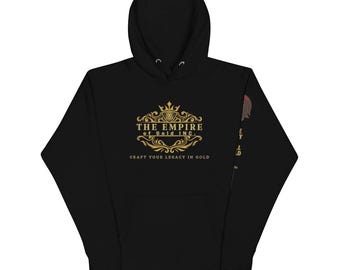 24 Karats Tribe of Gold Hoodie - Big Logo Black Zip-up (size S) - Etsy