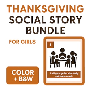 Thanksgiving Social Story for Autism | Holiday Visual Routine (Printable)