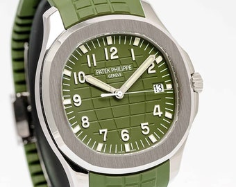 PATEK PHILIPPE Aquanaut Jumbo Orologio automatico da uomo con quadrante verde Articolo n. 5168G-010