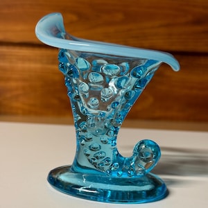 Fenton Aqua Crest Vase - Etsy - Page 2