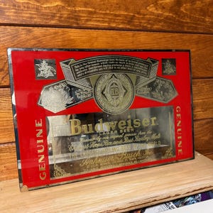 Vintage Budweiser Mirrors - Etsy