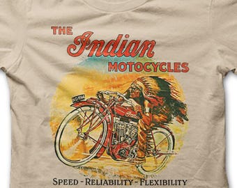 Indian Scout Speed Reliability Flexibility Biker Classic Biker Motorcyclist T-Shirt