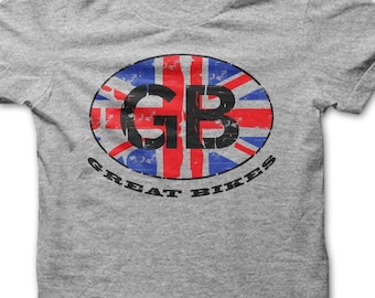 Vintage GB Biker T-Shirt: Bikes, Classic Motorcycle