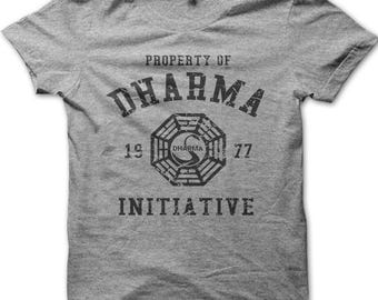 DHARMA Initiative Property Of - LOST 1977 cotton printed T-shirt