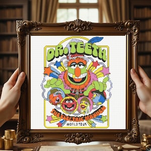 Muppet Cross Stitch Pattern, PDF Download