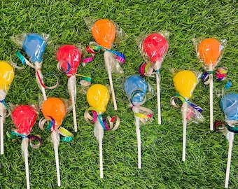Balloon Theme Lollipops Suckers Party Favors