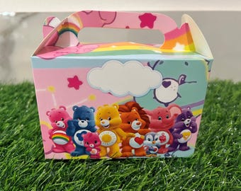 8 Care Bears Party Favor Treat Boxes and 8 Lollipops