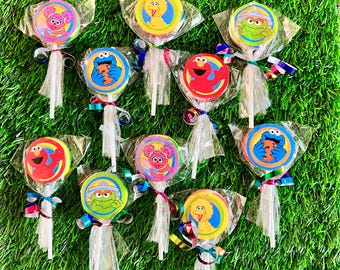 Character Lollipop Suckers Party Favors Baby Shower Birthday Elmo Abby