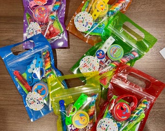 Prefilled Goodie Bags - Birthday Party Favor - Elmo Big Bird Abby- Thank You Goody Bags